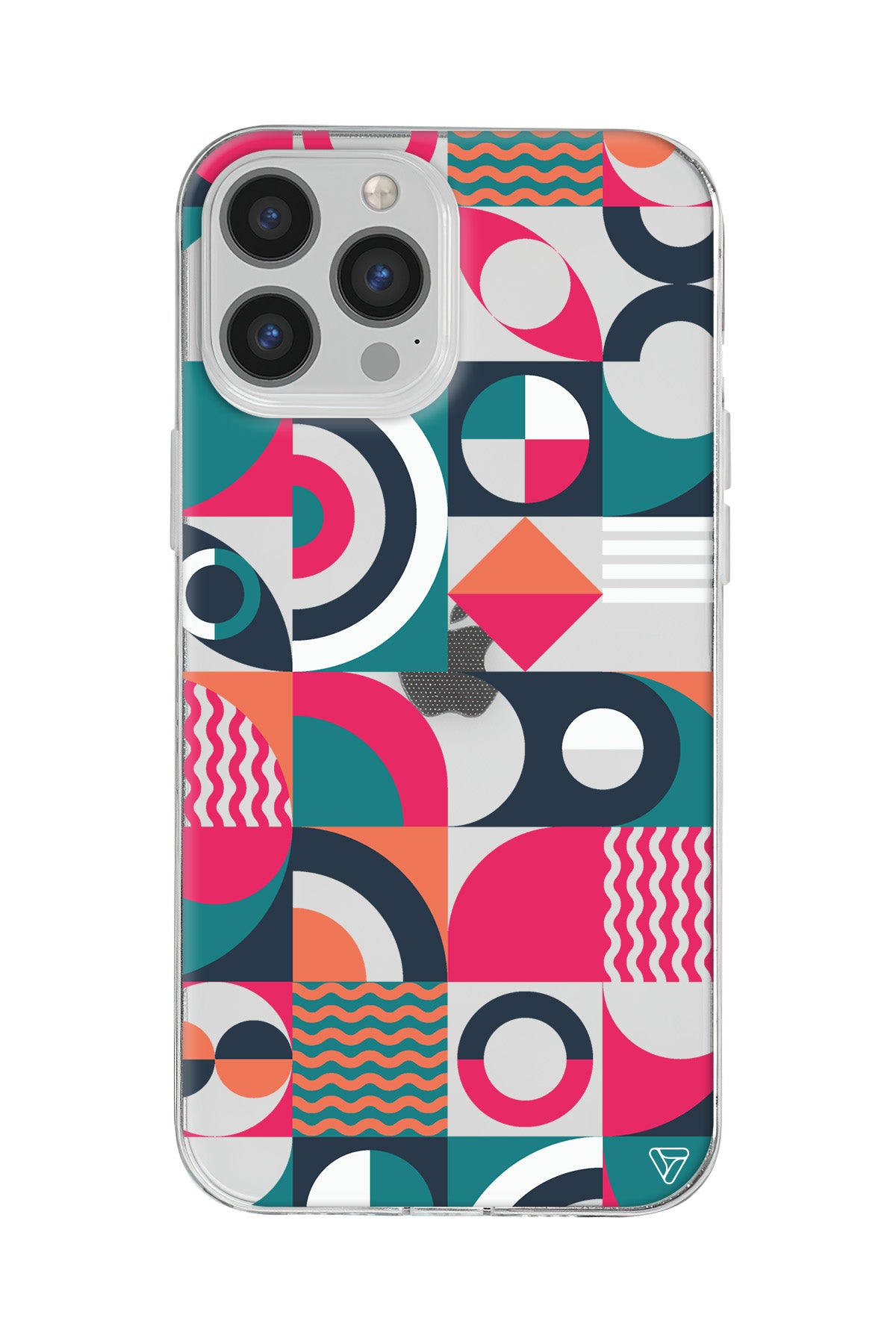 Abstract Desen 5 Lansman Model İçi Kadife Silikon Telefon Kılıfı