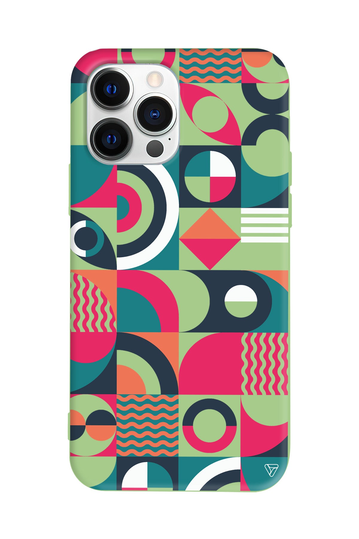 Abstract Desen 5 Lansman Model İçi Kadife Silikon Telefon Kılıfı