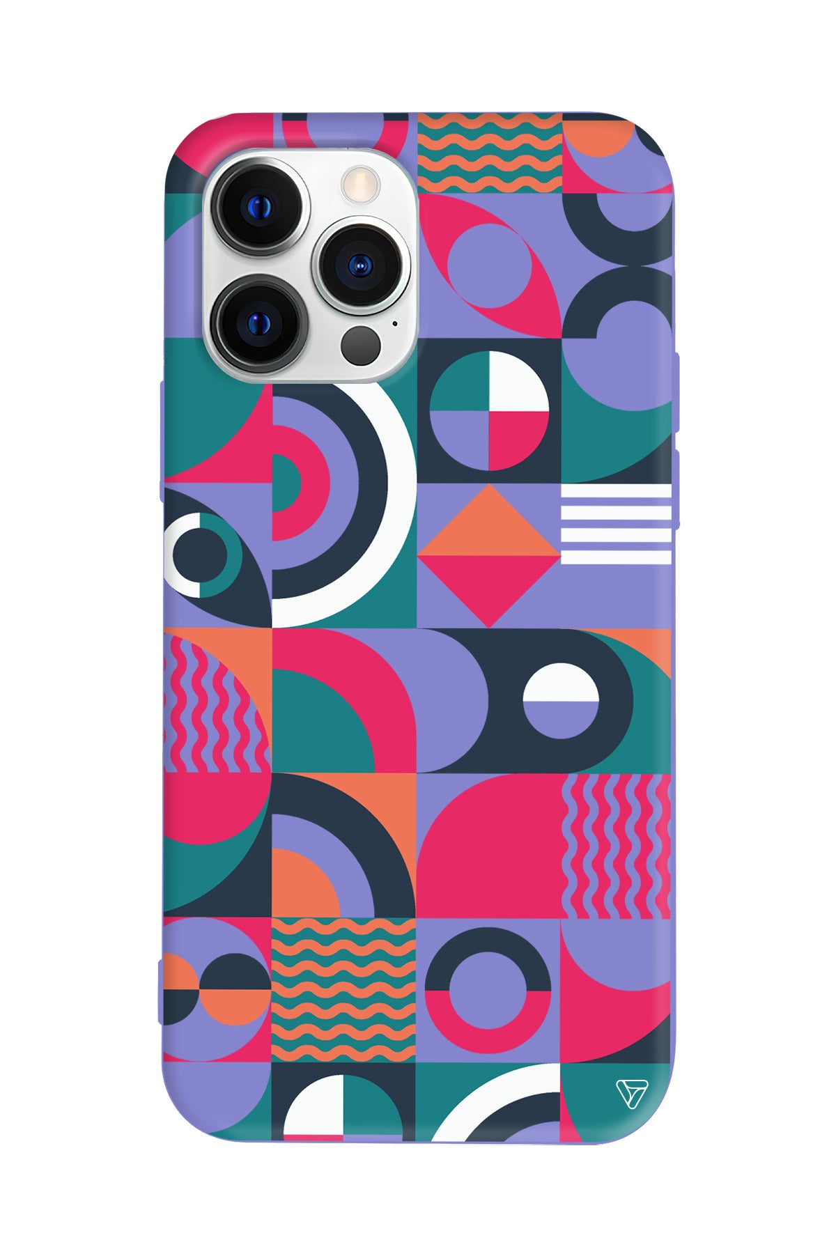 Abstract Desen 5 Lansman Model İçi Kadife Silikon Telefon Kılıfı