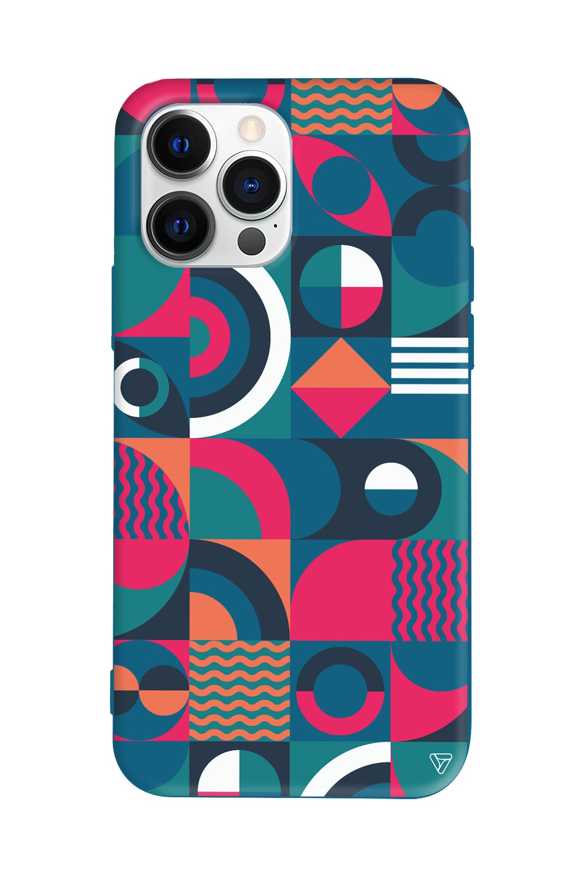 Abstract Desen 5 Lansman Model İçi Kadife Silikon Telefon Kılıfı