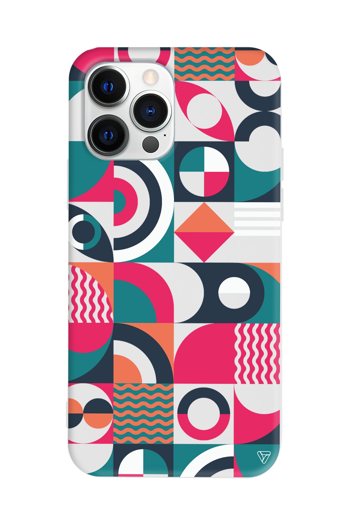 Abstract Desen 5 Lansman Model İçi Kadife Silikon Telefon Kılıfı