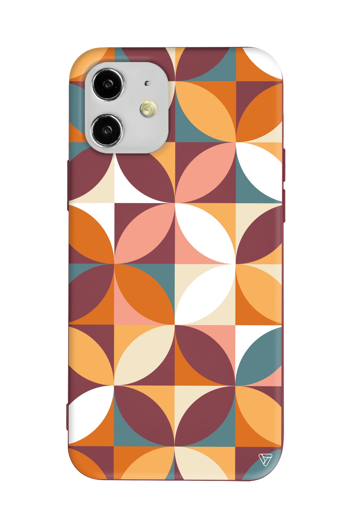 Abstract Desen 6 Lansman Model İçi Kadife Silikon Telefon Kılıfı