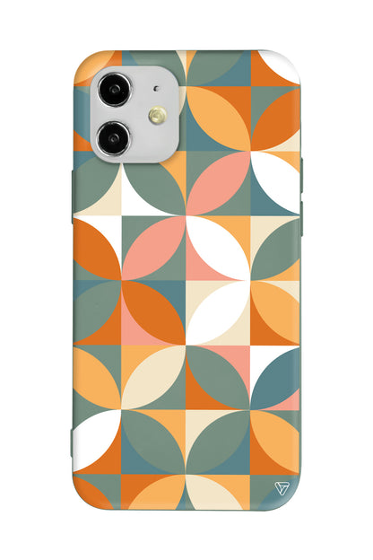 Abstract Desen 6 Lansman Model İçi Kadife Silikon Telefon Kılıfı