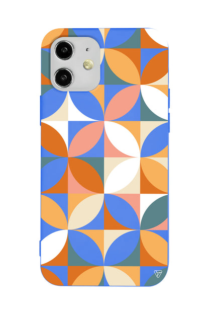 Abstract Desen 6 Lansman Model İçi Kadife Silikon Telefon Kılıfı