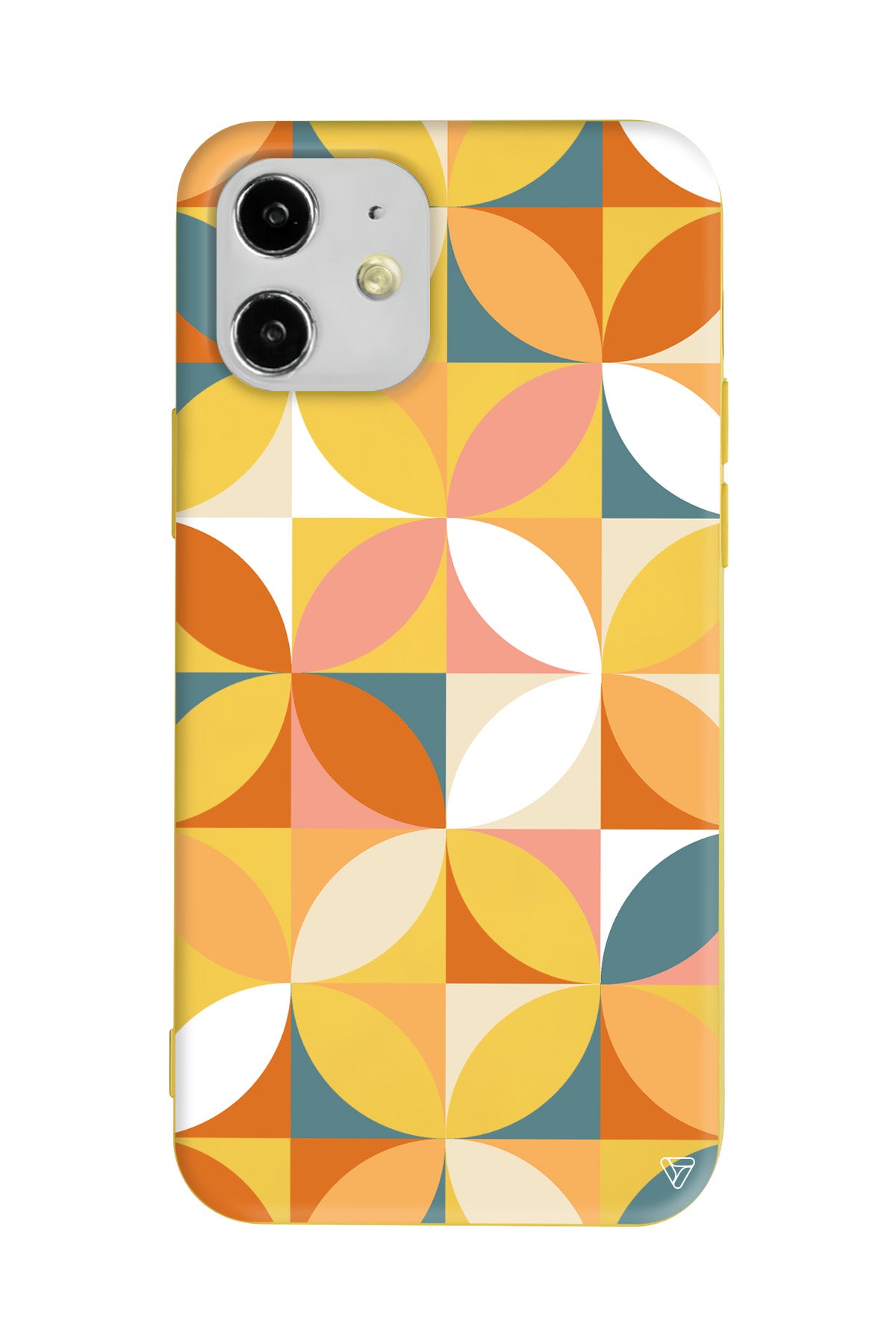 Abstract Desen 6 Lansman Model İçi Kadife Silikon Telefon Kılıfı