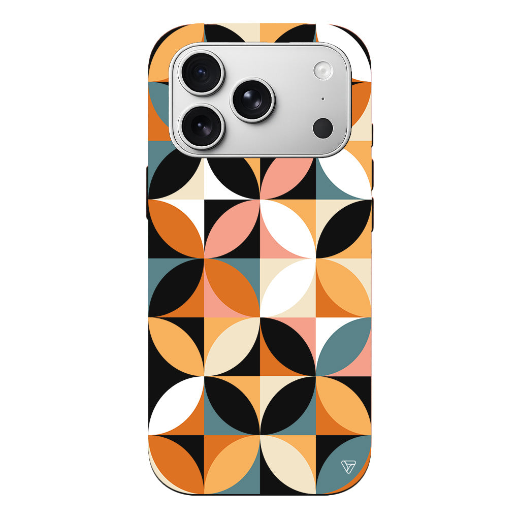 Abstract Desen 6 Lansman Model İçi Kadife Silikon Telefon Kılıfı