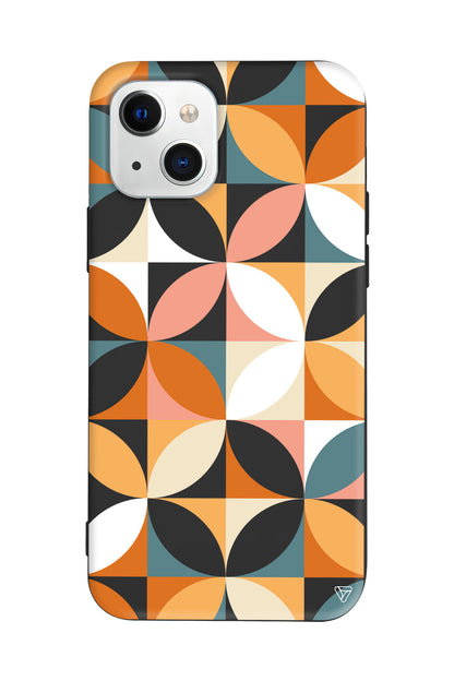 Abstract Desen 6 Lansman Model İçi Kadife Silikon Telefon Kılıfı – Plus Serisine Özel