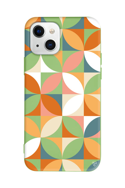 Abstract Desen 6 Lansman Model İçi Kadife Silikon Telefon Kılıfı