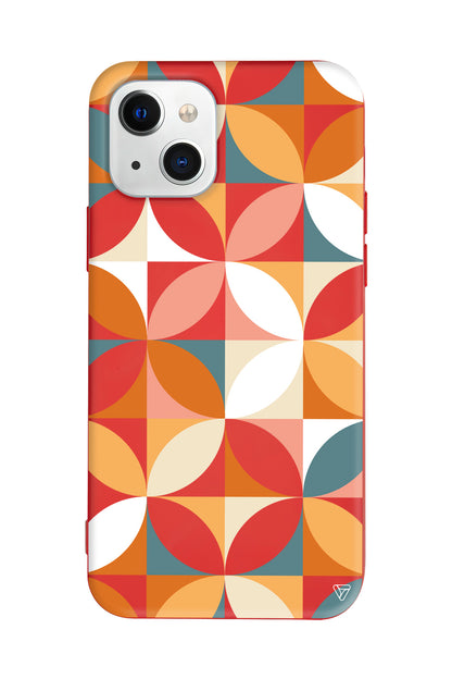 Abstract Desen 6 Lansman Model İçi Kadife Silikon Telefon Kılıfı – Plus Serisine Özel