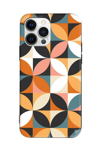 Abstract Desen 6 Lansman Model İçi Kadife Silikon Telefon Kılıfı