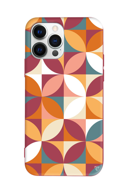 Abstract Desen 6 Lansman Model İçi Kadife Silikon Telefon Kılıfı