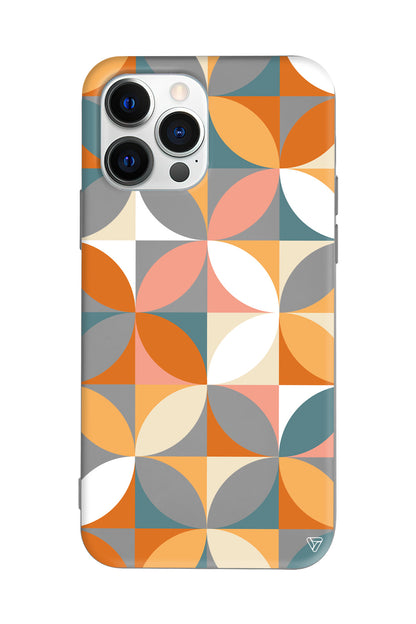 Abstract Desen 6 Lansman Model İçi Kadife Silikon Telefon Kılıfı