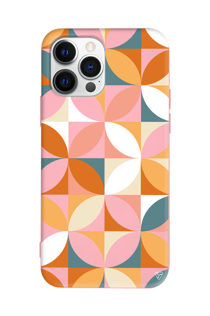 Abstract Desen 6 Lansman Model İçi Kadife Silikon Telefon Kılıfı