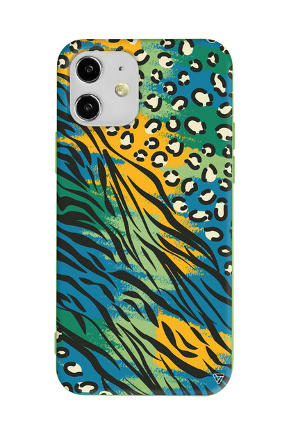 Zebra ve Leopar Lansman Model İçi Kadife Silikon Telefon Kılıfı