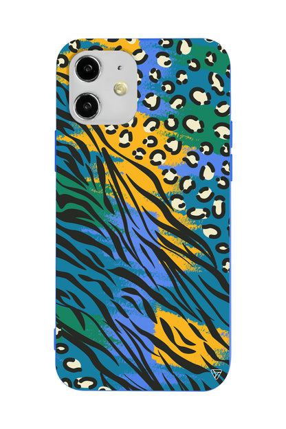Zebra ve Leopar Lansman Model İçi Kadife Silikon Telefon Kılıfı