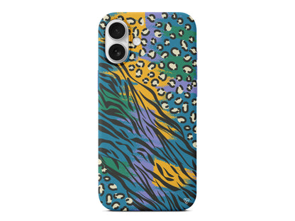 Zebra ve Leopar Lansman Model İçi Kadife Silikon Telefon Kılıfı