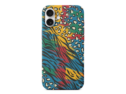 Zebra ve Leopar Lansman Model İçi Kadife Silikon Telefon Kılıfı – Plus Serisine Özel