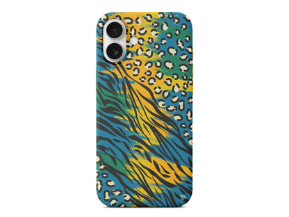 Zebra ve Leopar Lansman Model İçi Kadife Silikon Telefon Kılıfı