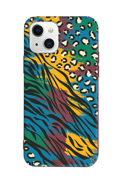 Zebra ve Leopar Lansman Model İçi Kadife Silikon Telefon Kılıfı – Plus Serisine Özel