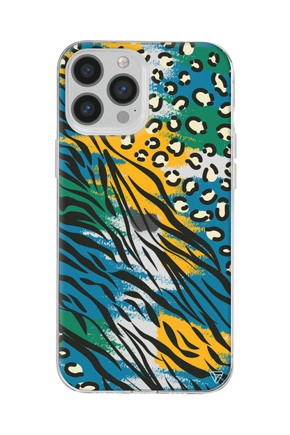 Zebra ve Leopar Lansman Model İçi Kadife Silikon Telefon Kılıfı