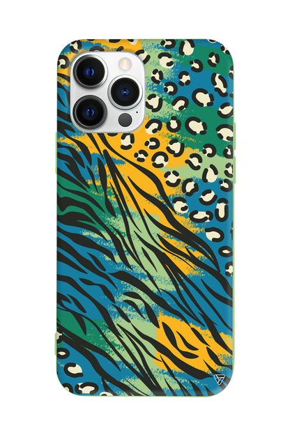 Zebra ve Leopar Lansman Model İçi Kadife Silikon Telefon Kılıfı