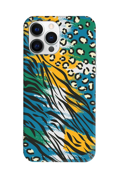 Zebra ve Leopar Lansman Model İçi Kadife Silikon Telefon Kılıfı