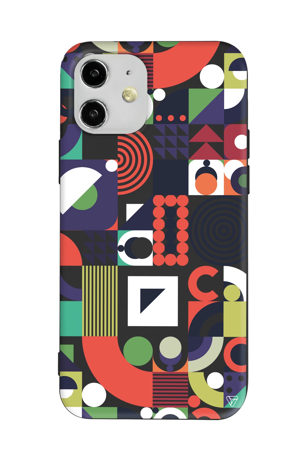 Abstract Desen 7 Lansman Model İçi Kadife Silikon Telefon Kılıfı