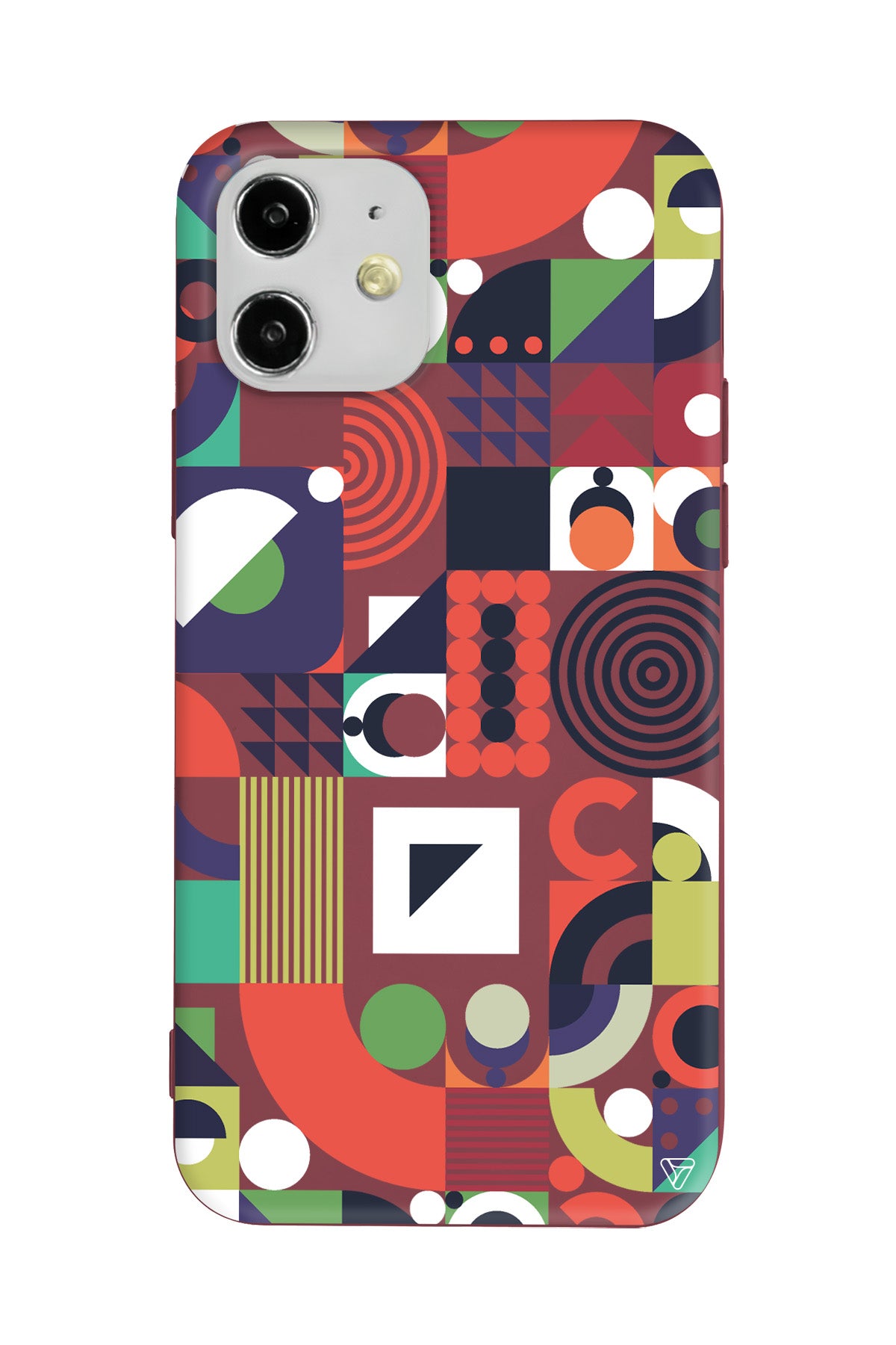 Abstract Desen 7 Lansman Model İçi Kadife Silikon Telefon Kılıfı