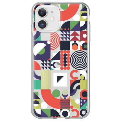 Abstract Desen 7 Lansman Model İçi Kadife Silikon Telefon Kılıfı