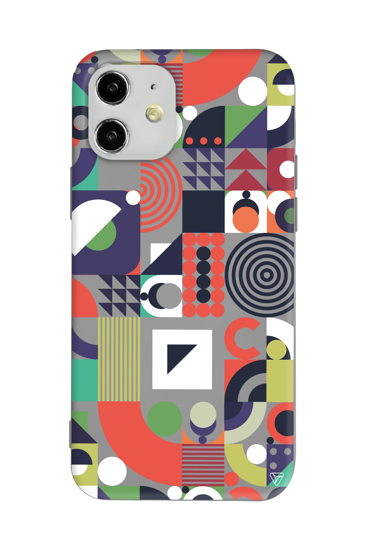 Abstract Desen 7 Lansman Model İçi Kadife Silikon Telefon Kılıfı