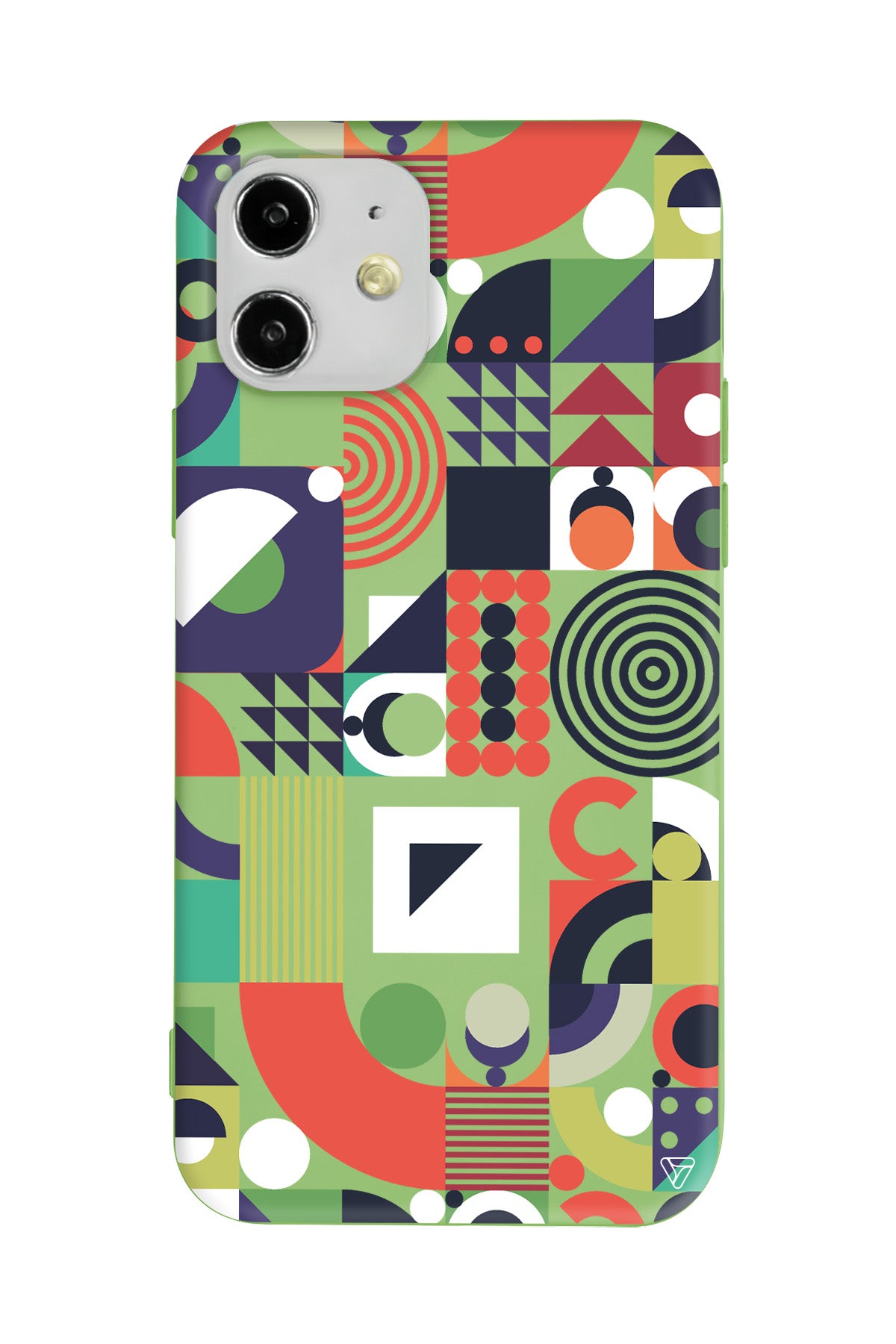 Abstract Desen 7 Lansman Model İçi Kadife Silikon Telefon Kılıfı