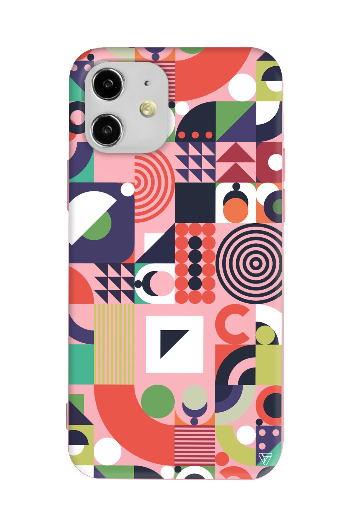 Abstract Desen 7 Lansman Model İçi Kadife Silikon Telefon Kılıfı