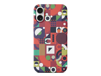 Abstract Desen 7 Lansman Model İçi Kadife Silikon Telefon Kılıfı – Plus Serisine Özel