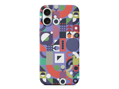 Abstract Desen 7 Lansman Model İçi Kadife Silikon Telefon Kılıfı