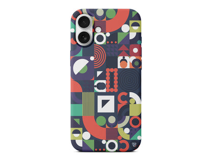 Abstract Desen 7 Lansman Model İçi Kadife Silikon Telefon Kılıfı