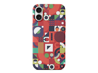 Abstract Desen 7 Lansman Model İçi Kadife Silikon Telefon Kılıfı – Plus Serisine Özel