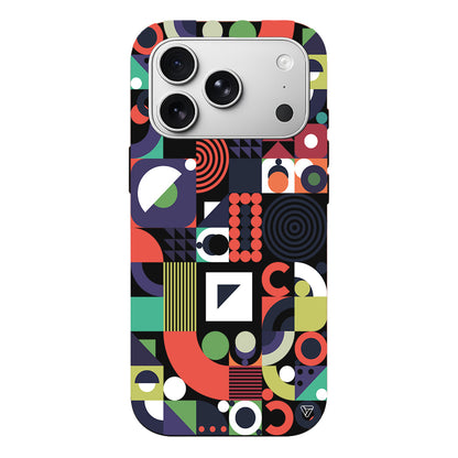 Abstract Desen 7 Lansman Model İçi Kadife Silikon Telefon Kılıfı