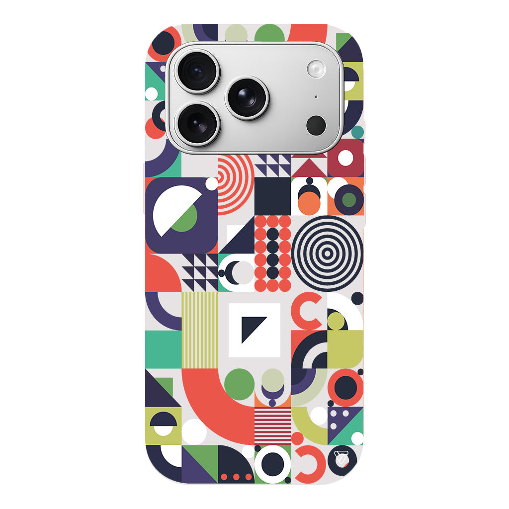 Abstract Desen 7 Lansman Model İçi Kadife Silikon Telefon Kılıfı