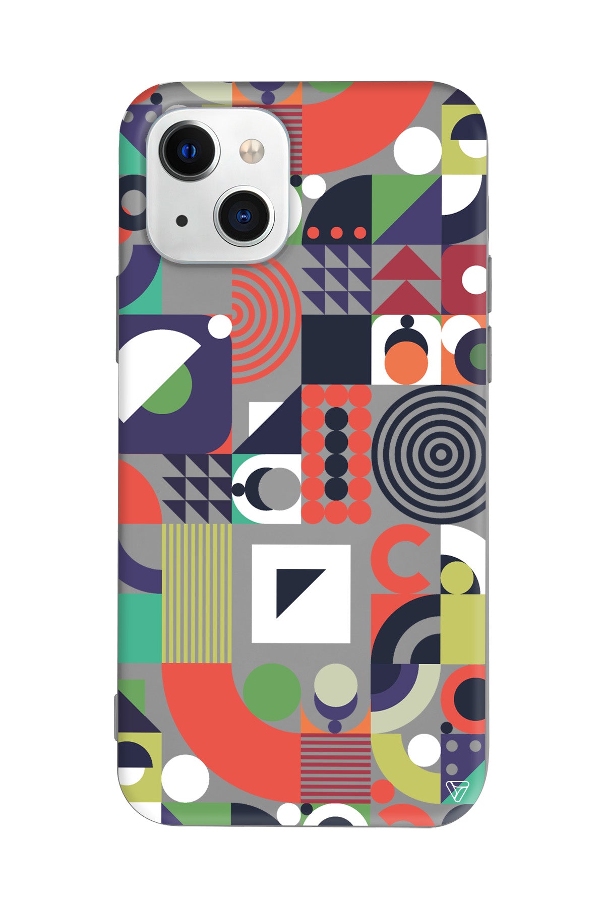 Abstract Desen 7 Lansman Model İçi Kadife Silikon Telefon Kılıfı