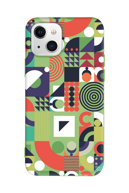 Abstract Desen 7 Lansman Model İçi Kadife Silikon Telefon Kılıfı – Plus Serisine Özel