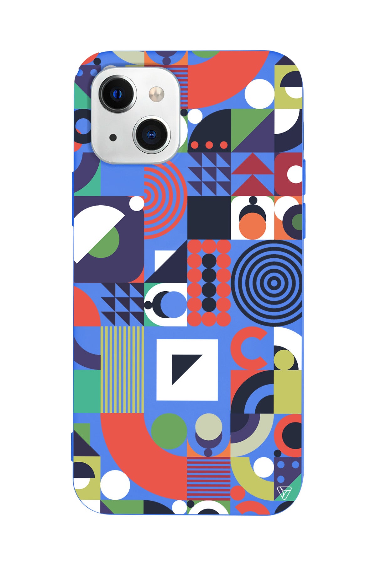 Abstract Desen 7 Lansman Model İçi Kadife Silikon Telefon Kılıfı