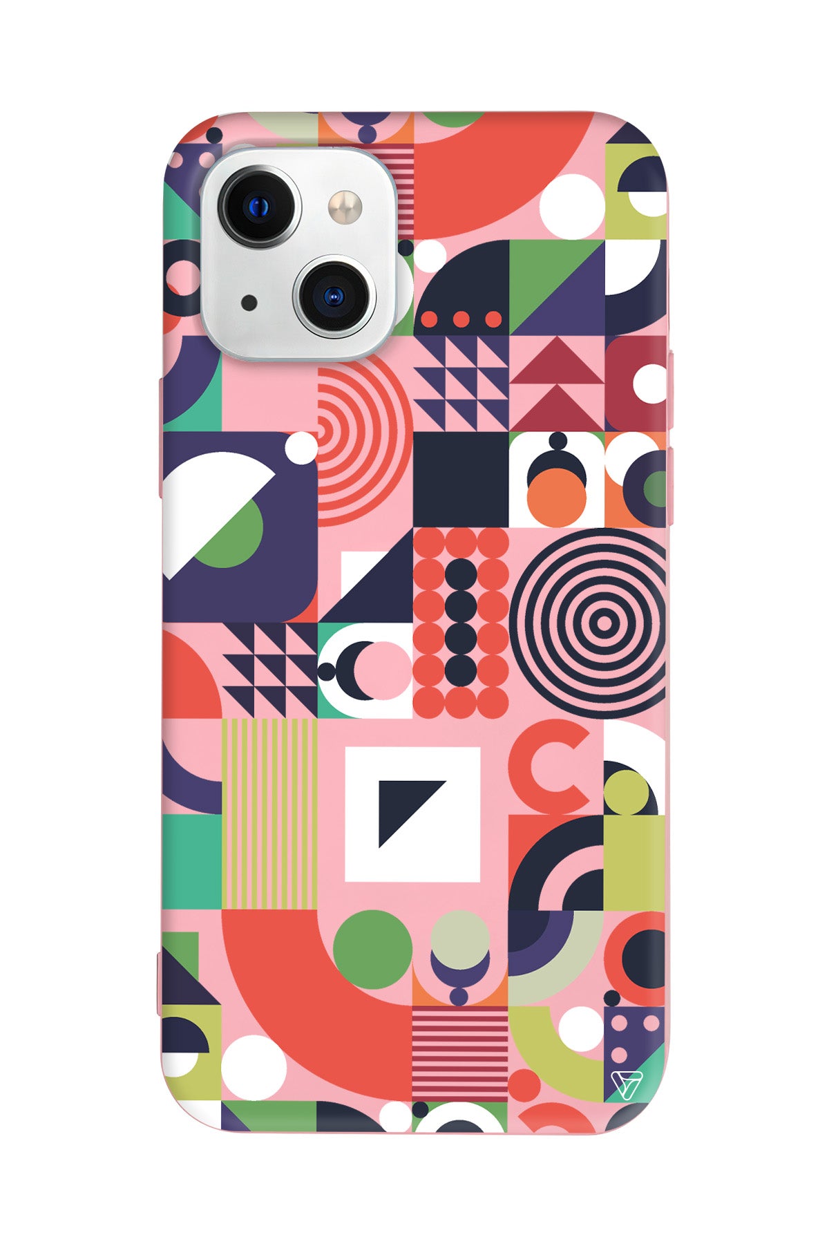 Abstract Desen 7 Lansman Model İçi Kadife Silikon Telefon Kılıfı