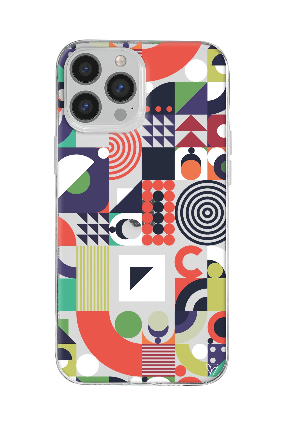 Abstract Desen 7 Lansman Model İçi Kadife Silikon Telefon Kılıfı