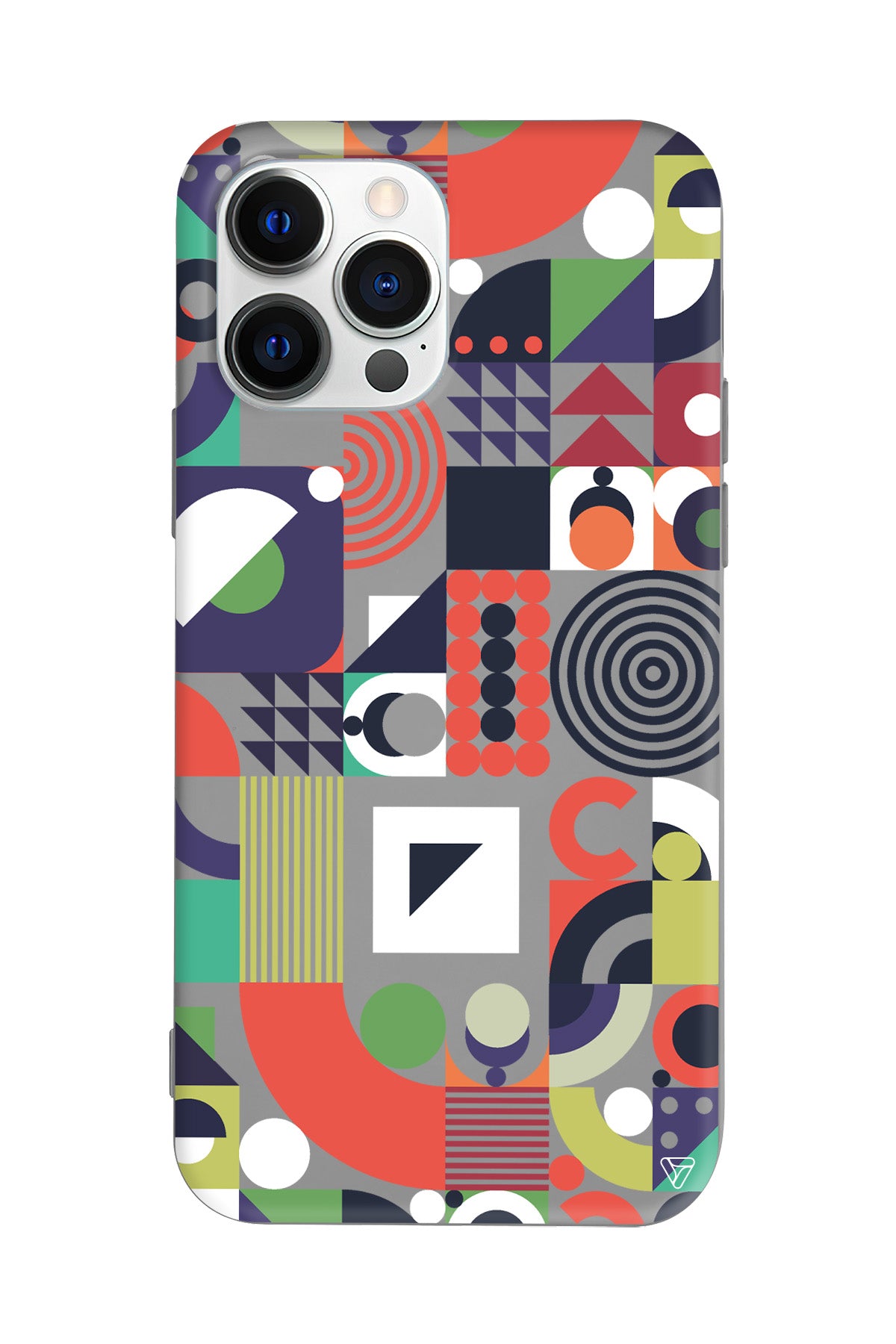 Abstract Desen 7 Lansman Model İçi Kadife Silikon Telefon Kılıfı