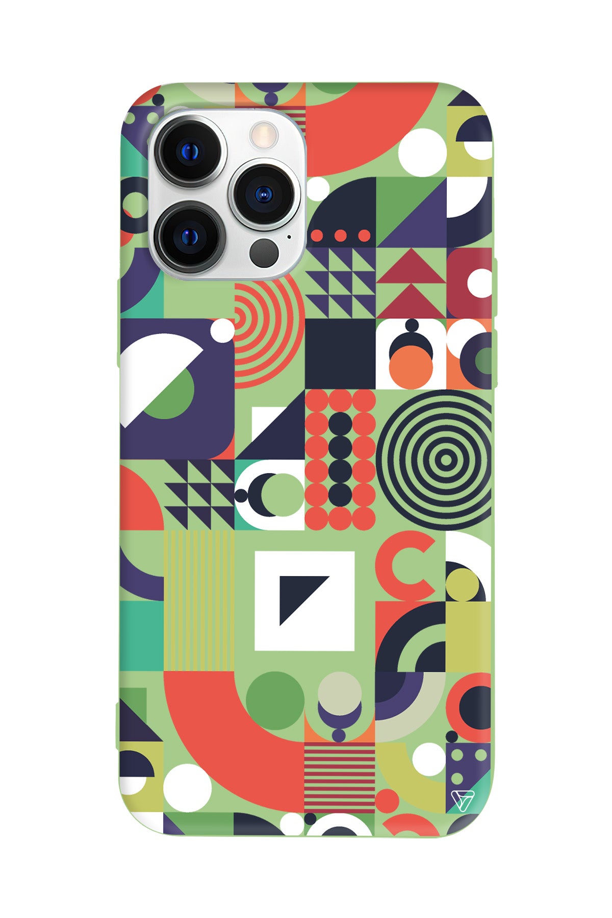 Abstract Desen 7 Lansman Model İçi Kadife Silikon Telefon Kılıfı