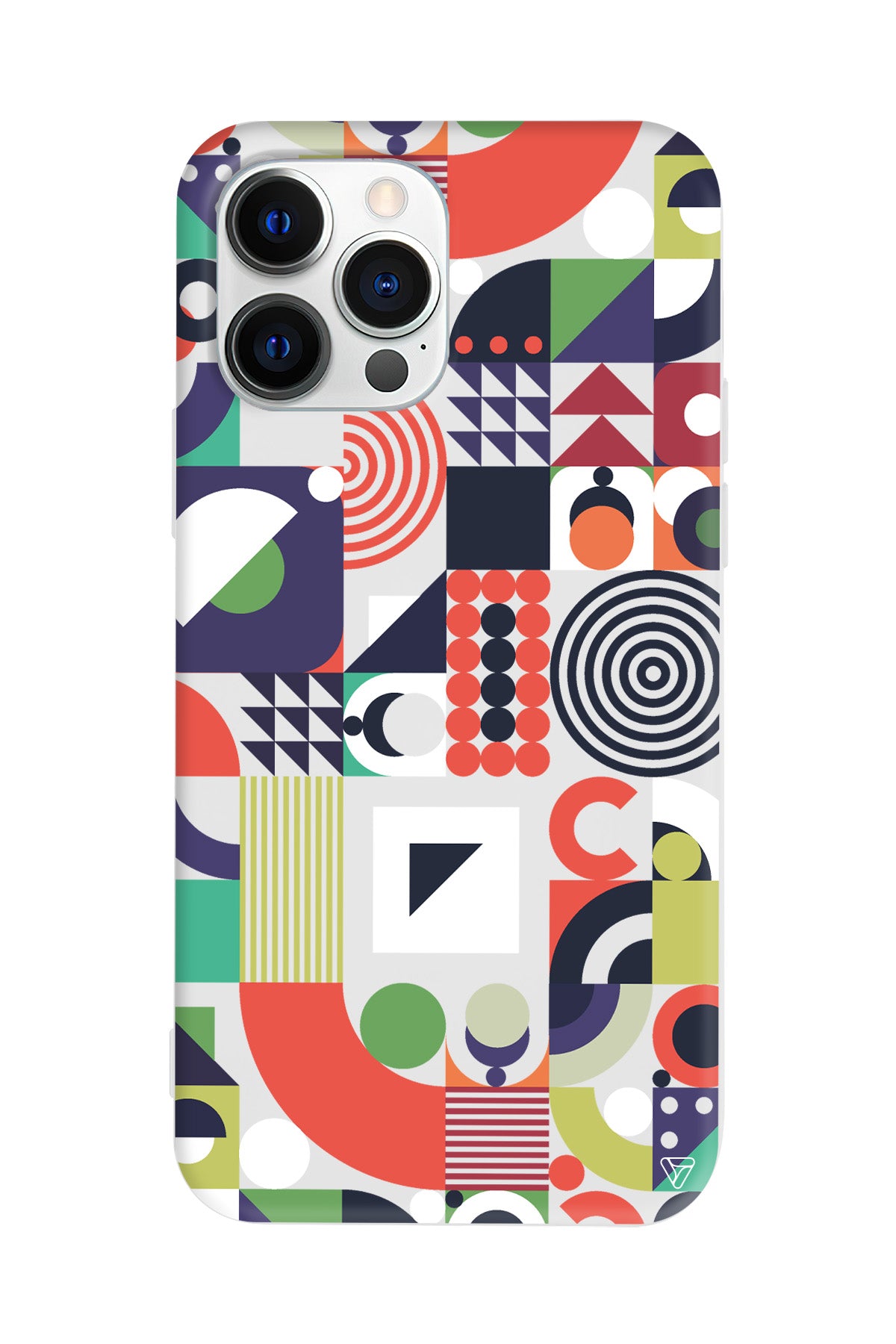 Abstract Desen 7 Lansman Model İçi Kadife Silikon Telefon Kılıfı