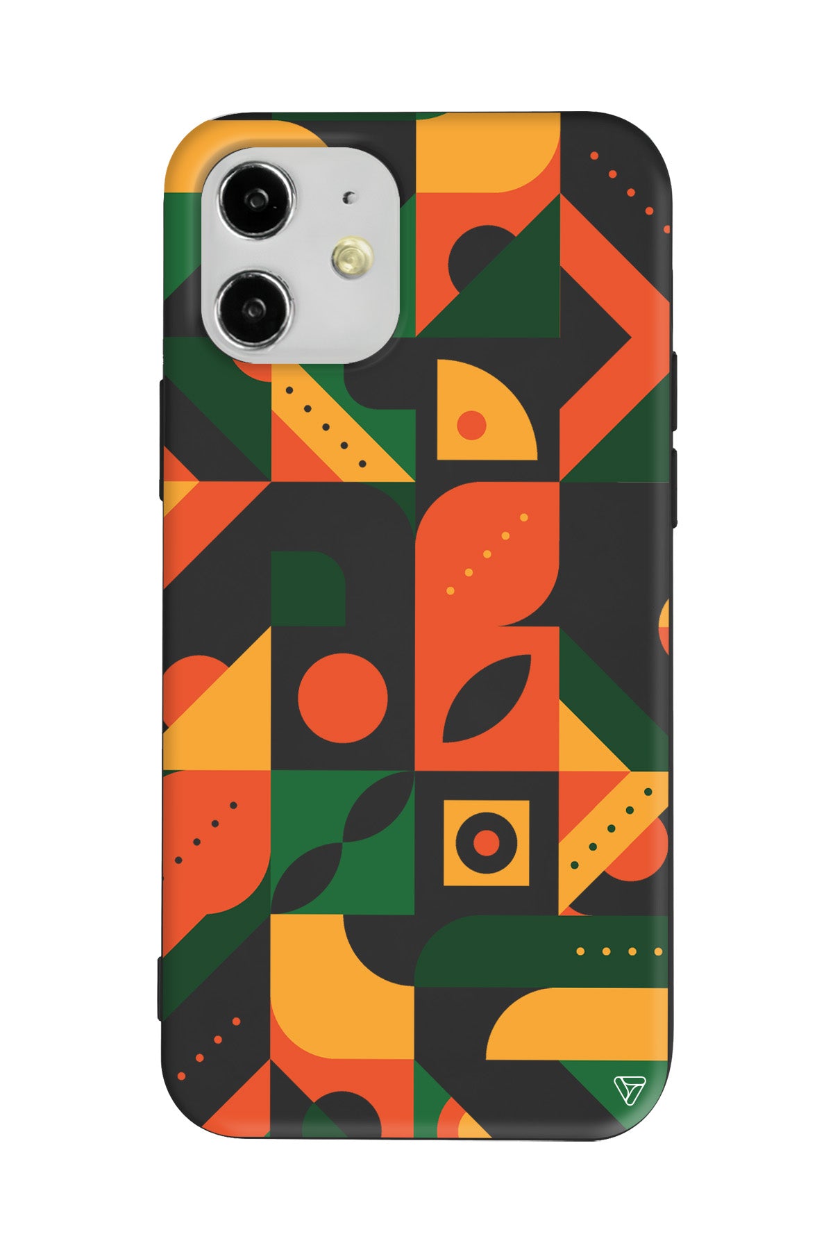 Abstract Desen 8 Lansman Model İçi Kadife Silikon Telefon Kılıfı