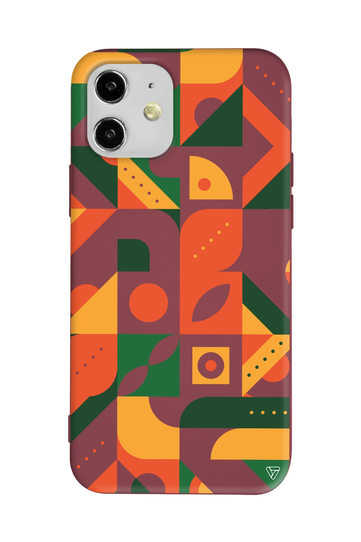 Abstract Desen 8 Lansman Model İçi Kadife Silikon Telefon Kılıfı