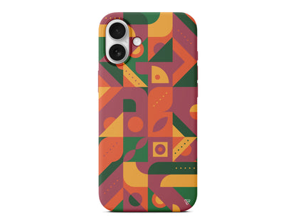 Abstract Desen 8 Lansman Model İçi Kadife Silikon Telefon Kılıfı