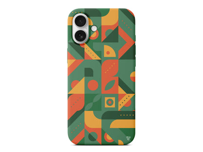 Abstract Desen 8 Lansman Model İçi Kadife Silikon Telefon Kılıfı